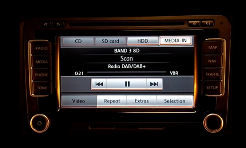 DAB+ Premium helintegrering VW/Skoda