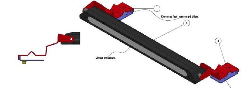 BYD Tang Lazer linear 18 ELITE w/ brackets