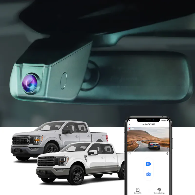 Ford F-150 Lightning FITCAMX Plug & Play 4K Dashcam