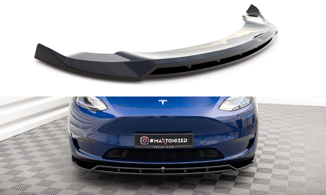Hovedbilde Fremre splitter / spoiler V.2 Tesla Model Y - Maxton Design
