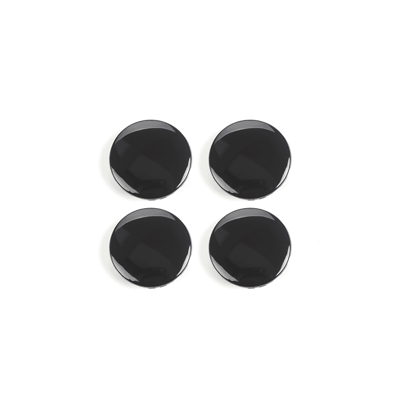 Black center cup and nut cover - Tesla Model Y, 3, S, X