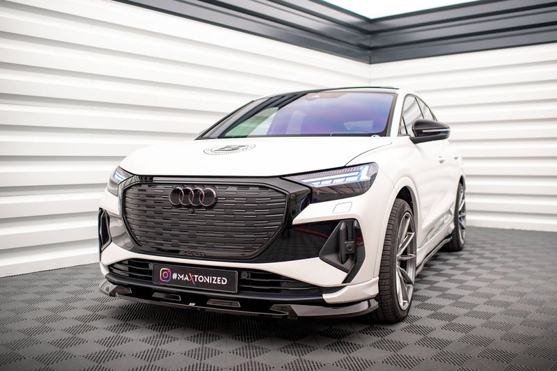 Fremre splitter / spoiler V.1 - Audi Q4 e-tron Sportback 