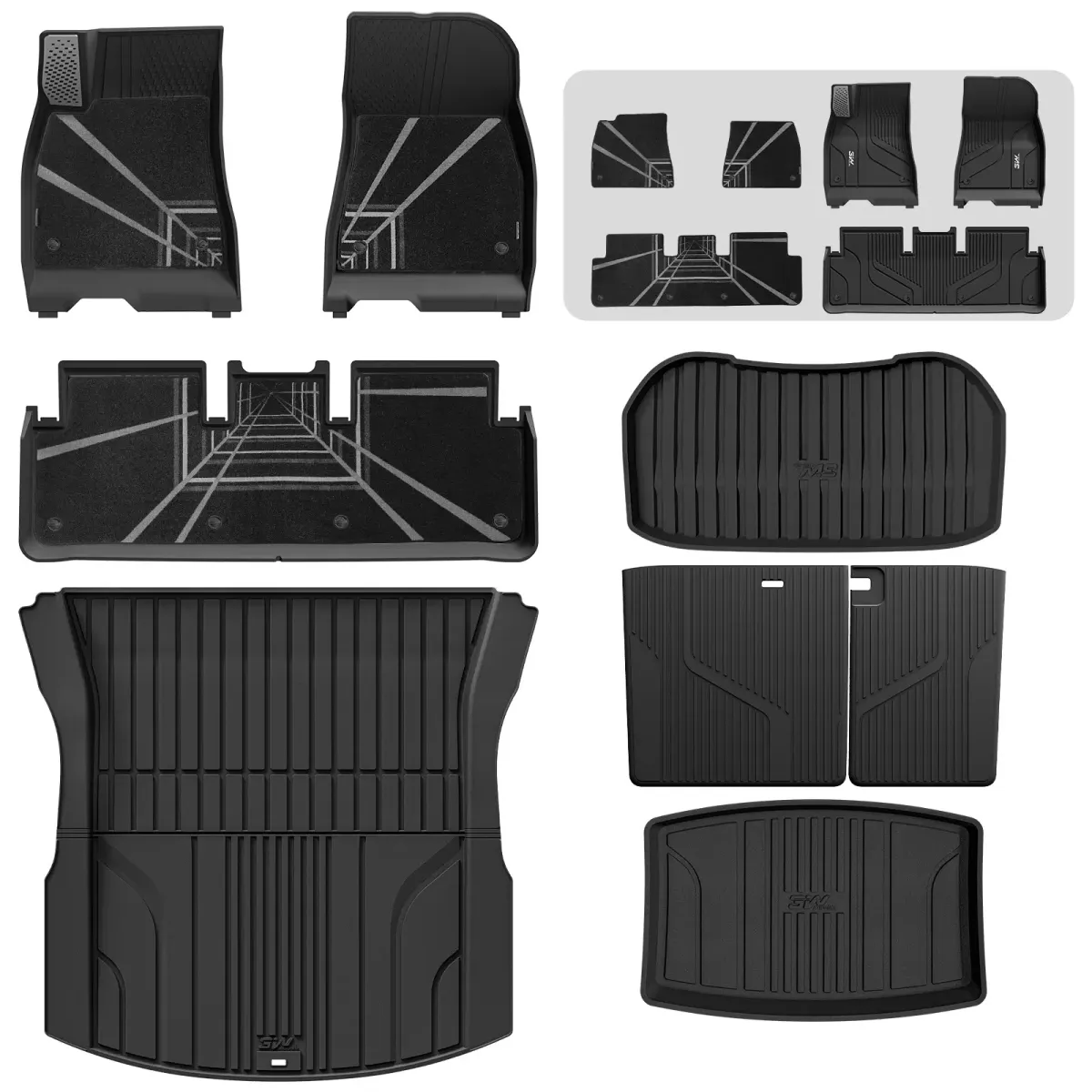 3W kit All Weather Mats Tesla Model 3 Highland
