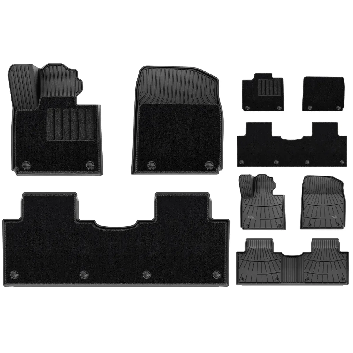 3W All Weather Car Mats for Xpeng G9