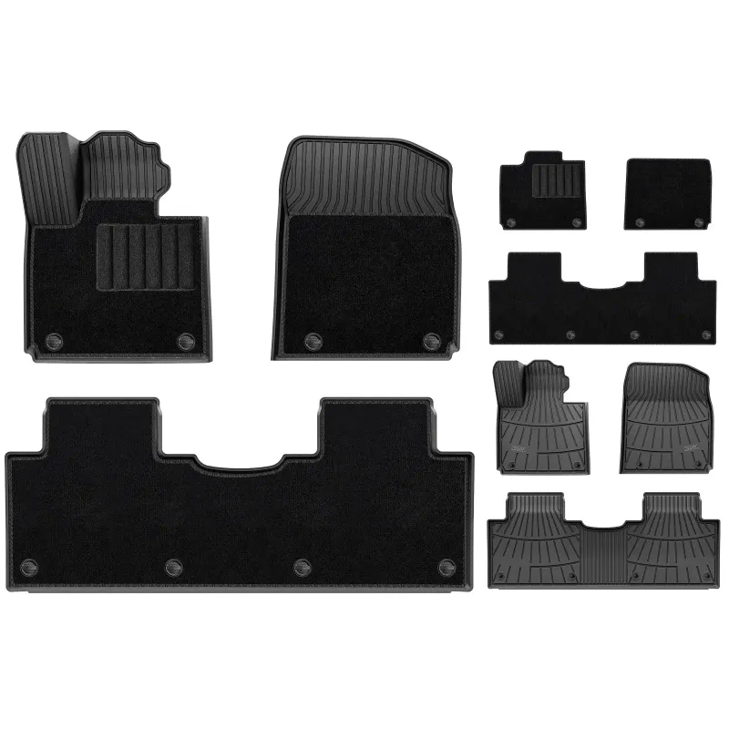 3W All Weather Car Mats for Xpeng G9