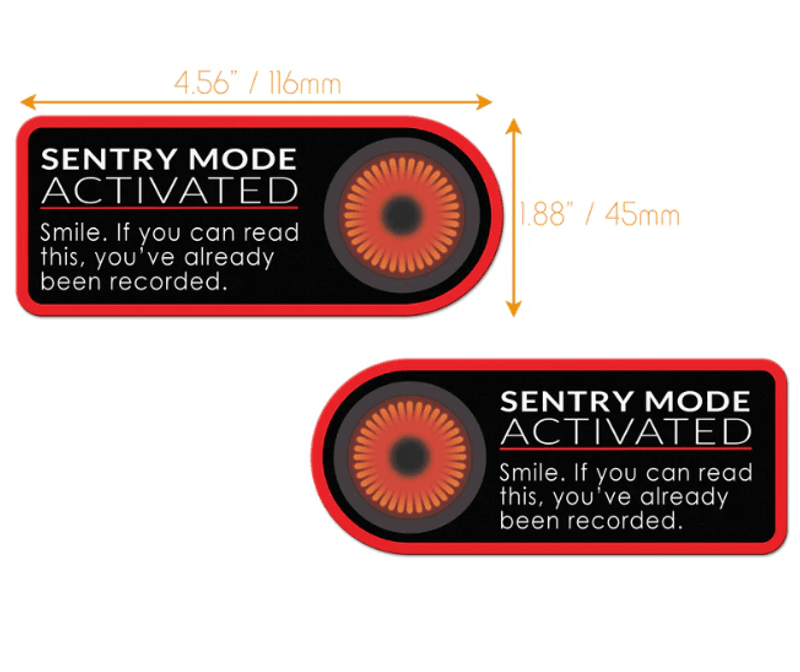 Sentry Mode sticker - Tesla